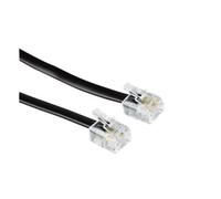 Hama Modular Male Plug 6p4c - Modular Male Plug 6p4c, 6 m, Black Noir