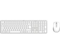 Hama Kit de souris sans fil 2,4 GHz avec récepteur USB + 2 x Bluetooth pour PC, ordinateur portable, tablette, portée de 10 m, puce QWERTZ allemande, pas de clic, alimentation