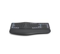 Hama Multi-Device-Tastatur WK-900 Ergo kabellos geteilt LED SW QWERTZ (00173071)