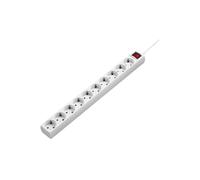 Hama Multiple Socket Outlet Coupe-circuit 230 V 3500 Watt connecteurs de sortie : 10 3 m blanc