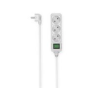 Hama Multiprise 3 prises avec interrupteur – Schuko 16A – Rallonge 3 m – Sécurité enfant – Blanc