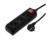 Hama Multiprise 3 Prises avec Interrupteur Technics 00030392 Noir