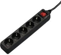 HAMA multiprise 5x, avec interrupteur, 1,4 m, noir (00137267)