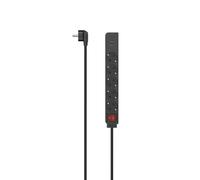 Hama Multiprise, 5x, USB-A 17W, interrupteur, 1,4 m, noir (00223184)