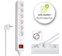 Hama Multiprise 6 Prises Avec Protection Contre Les Surtensions Interrupteur