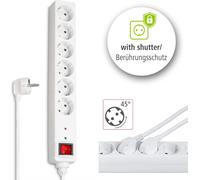 HAMA multiprise 6x avec protection contre les surtensions 1.4mcâble blanc BARRE DE PRISES 6F INTERRUPTEUR 47778