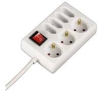 Hama Multiprise, 7 prises, avec interrupteur, 1,4 m, blanche