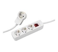 Hama Multiprise Powerplug, 3 compart ., prise cour . suppl ., 1,4 m, blche G