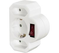 Hama Multiprise triple avec interrupteur Répartiteur de prises 2x Euro, 1x Schuko, max3500 W