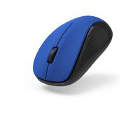 Hama MW-300 V2 Souris sans Fil - Technologie 2.4Ghz, Capteur 1600 dpi, Clics Silencieux, Ambidextre - Bleu