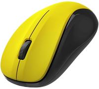 Hama MW-300 V2 Souris sans Fil - Technologie 2.4Ghz, Capteur 1600 dpi, Clics Silencieux, Ambidextre - Jaune