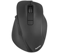 Hama MW-500 Recharge Souris sans Fil - Technologie 2.4Ghz, Rechargeable en USB C, Capteur Blue Wave 1600 dpi, Technologie Smart-Link, Clics Silencieux, Droitier/e - Noire