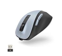 Hama MW-500 Recharge Souris sans Fil - Technologie 2.4Ghz, Rechargeable en USB C, Capteur Blue Wave 1600 dpi, Technologie Smart-Link, Clics Silencieux, Droitier/e - Bleu
