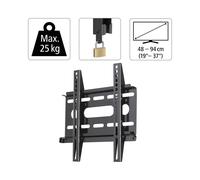 Hama "Next Light" Support mural LCD/PL/LED, VESA 200x200, fixe, noir, 25 kg, VESA, 939.8 mm (37 ")