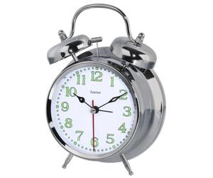 Hama Nostalgia Quartz Table Clock Montres de Table 1 pièce Argenté 125 mm 65 mm 170 mm 272 g Analogique