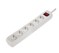 Hama Panneau de distribution 6 voies avec interrupteur/protection des enfants