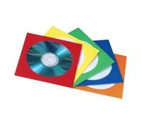 Hama Pochettes papier pour CD – lot de 50 – bleu/jaune/rouge/vert/orange