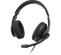 Hama PC-Office-Headset HS-USB300 V2, Stereo, Schwarz Micro-casque
