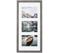 Hama Pêle-mêle photos plastique Sierra, gris, 25 x 55 cm (3 photos) Gris G