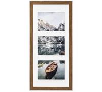 Pêle-mêle photos plastique Sierra, noisette, 25 x 55 cm (3 photos)