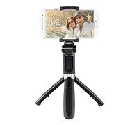 Hama Perche à Selfie Trépied 2 en 1 "Funstand 57" (Selfiestick sur Pied, avec Télécommande de déclenchement Bluetooth à Distance) Noir