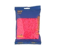 Hama Perlen 201-32 Sachet de perles à repasser avec env. 3 000 perles colorées Midi Craft en Fuchsia Diamètre 5 mm