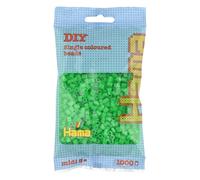 Hama Perlen 207-37 Bügelperlen Beutel mit ca. 1.000 Midi Bastelperlen mit Durchm