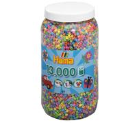 Création perle et bijou Hama - 211-50 - loisir créatif - midi pot 13000 perles - mélange pastel