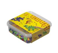 Hama Perles à repasser 8742 Dinosaures – env.600 perles maxi Ø10 mm, plaque transparente, papier inclus