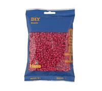 Hama Perles 201-29 - Sachet d'environ 3000 perles midi de 5 mm de diamètre - Rouge violet - Amusement créatif pour petits et grands