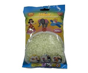 Hama Perles 201-55 perles à repasser d'environ 3000 perles midi de 5 mm de diamètre en vert vif, plaisir créatif pour petits et grands