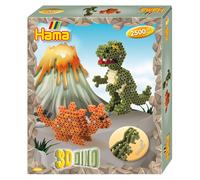 Hama – Perles à repasser – Boîte Dinosaure 3D – 2500 perles MIDI, 1 plaque – Dès 5 ans