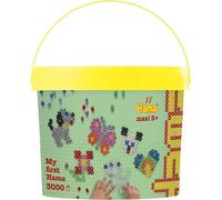 Hama perles à repasser maxi + 4 plaques dans un seau