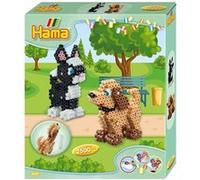 HAMA Perles à repasser midi 3D 'Chien & chat', boîte cadeau G