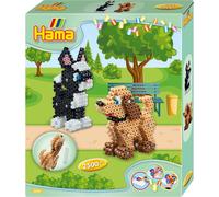 HAMA BÜGELPERLEN HAMA Perles à repasser midi 3D 'Chien & chat', boîte cadeau