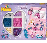 Hama Perles à repasser midi "Boîte créative" Coffret cadeau env. 2.400 perles à repasser
