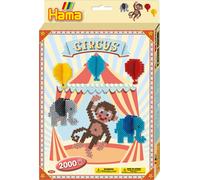 Hama Perles à repasser midi "Cirque" Coffret cadeau 2.000 perles à repasser