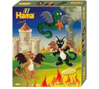 Hama Perles à repasser midi "Dragon" Coffret cadeau 2.500 perles à repasser