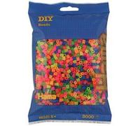 Hama Perles midi – Sachet de 3000 – Mélange néon multicolore