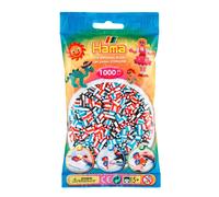 Hama Perles à repasser midi "Perles à rayures Mix 91" en sachet 5,0 mm 1.000 perles à repasser
