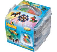 Hama Perles à repasser midi "petite boîte de rangement" remplie 5,0 mm 6.000 perles à repasser
