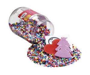 Hama Perles à repasser midi + plaques, dans une boîte, rouge