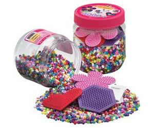 Hama Perles à repasser midi + plaques, en boîte plastique