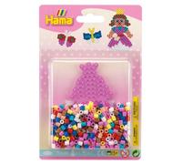 Hama Perles à repasser midi "Princesse/Papillon" dans un blister 450 perles à repasser