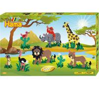 Hama Perles à repasser midi "Safari" Coffret cadeau 5,0 mm 5.000 perles à repasser