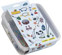 Hama perles à repasser mini + plaques "bijoux" en boîte 10.500 perles à repasser
