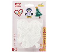 Hama Perles Midi, Plastique, Multicolor, Taille Unique Cœur - Pingouin - Sapin