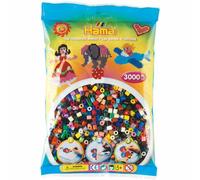 HAMA Perles multicolores 3.000 pièces, 1 sachet