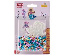 Hama Blister perles à repasser Sirène n°332 – env. 450 perles, plaque et papier – Bleu