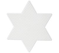Hama – Plaque midi 269 perles plastique – Grande étoile – Blanc – TU